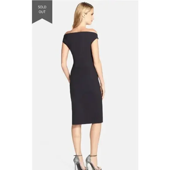 CHIARA BONI La Petite Robe MELANIA OFF THE SHOULDER CUT OUT DRESS Black … - Picture 4 of 16
